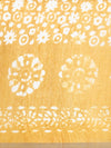 Elegant Semi Linen Yellow Flower Design Digital Printed Saree SL65