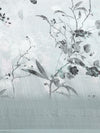 Alluring Semi Linen Grey Floral Printed Embroidery Saree SLPE09