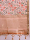 Elegant Semi Linen Flower Digital Light Pink Saree SL62