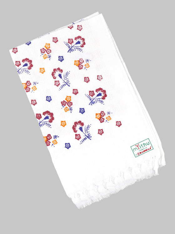 Cool Touch Napkin Print Cotton Towel (4 PCs Pack)