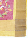 Elegant Semi Linen Purple & Mustard Saree SL51