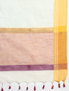 Semi Cotton Printed Saree Sandal and Purple SCS06
