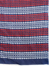 Elegant White & Navy Printed Pure Cotton Saree PCS56