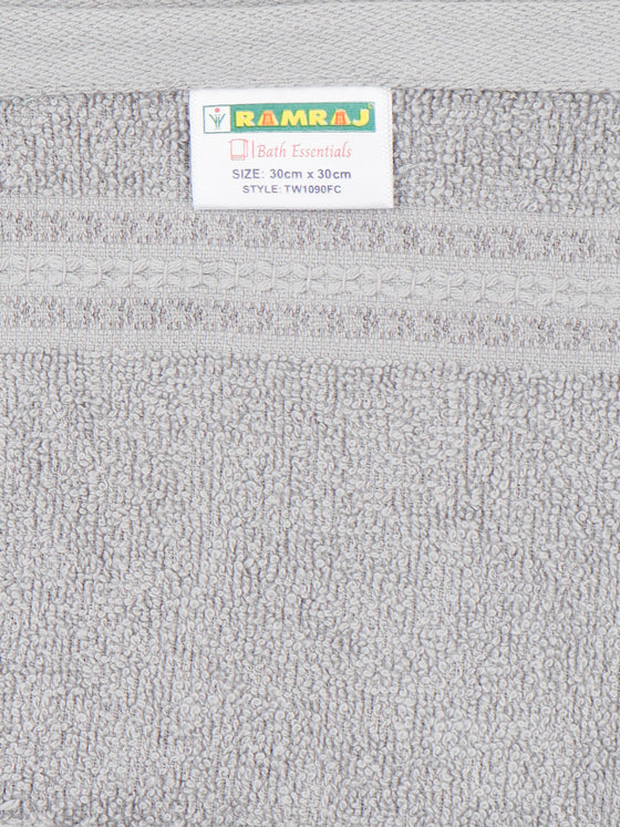 Premium Soft & Absorbent Grey Terry Face Towel FC5 ( Pack of 5 )