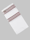 100% Cotton Checked White Bath Towel Blossom