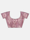 Elegant Semi Linen Digital Print Pale Pink & Sandal Saree SL63
