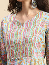 Beautiful Multi Colour Printed & Embroidered Kurti Set PKS02