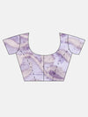 Gorgeous Dola Silk Purple Flower Digital Print with Jari Border Sarees DS04