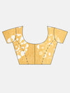 Elegant Semi Linen Yellow Flower Design Digital Printed Saree SL65