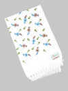 Cool Touch Napkin Print Cotton Towel (4 PCs Pack)