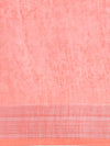 Digital Print Orange & Pink Mixed Semi Linen Saree SL12