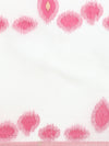 Dazzling Semi Linen Pink & Off White Butta Printed Embroidery Saree SLPE11
