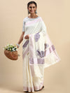 Kerala Cream Saree with Zari Border KS79