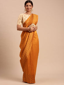  Womens Bhagalpuri Jute Saree Mustard ST59