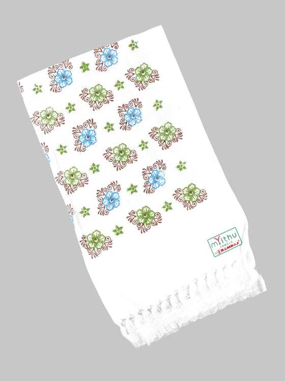 Cool Touch Napkin Print Cotton Towel (4 PCs Pack)