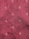 Semi Raw Silk Light Purple Colour Saree with Contrast Maroon Border SRS28
