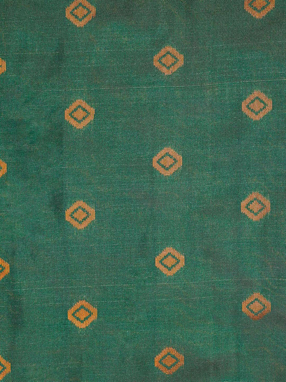 Womens Semi Silk All Over Designed Sandal Saree with Green Zari Border SS24