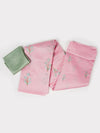 Bhagalpuri Jute Flower Embroidery Saree Pink BJS28