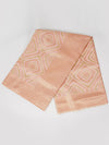 Stylish Light Orange & Pink Semi Kora Cotton Saree SK75