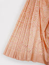 Stylish Light Orange & Pink Semi Kora Cotton Saree SK75