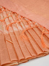 Stylish Light Orange & Pink Semi Kora Cotton Saree SK77