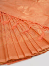 Stylish Orange Semi Kora Cotton Saree SK70