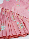Womens Bhagalpuri Jute Flower Embroidery Saree Pink BJS26