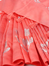Womens Bhagalpuri Jute Flower Embroidery Saree Pink BJS24