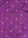 Semi Raw Silk Violet Colour Saree with Contrast Purple Border SRS30