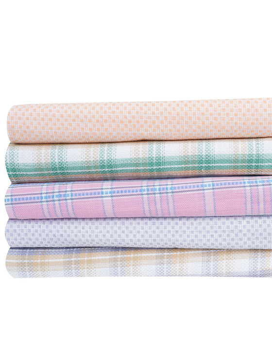 Tulip Checked Cotton Colour Bath Towel