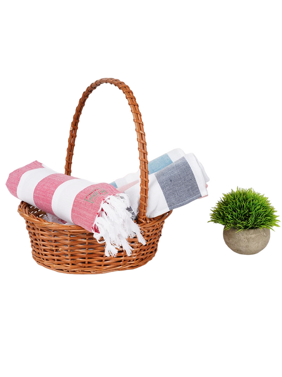 Cotton Stripe Colour Bath Towel Pretty