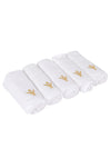 Twin Soft White Hand Kerchief (5 in 1 Pack)
