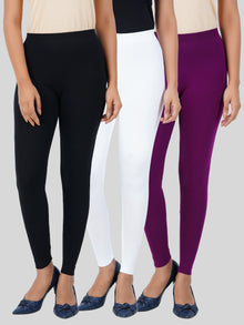  Ankle Fit Leggings 3 PCs Combo Pack BWF