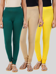  Churidar Leggings 3 PCs Combo Pack GSY