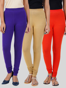  Churidar Leggings 3 PCs Combo Pack NSP
