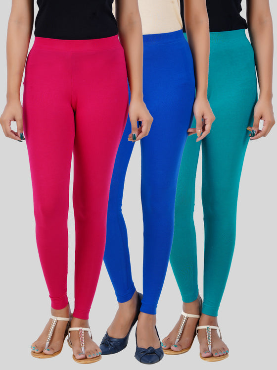 Ankle Fit Leggings 3 PCs Combo Pack PBG