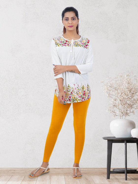 Ankle Fit Spandex Stretchable Leggings Mango