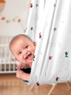 Soft Cotton White Print Hammock/Cradle
