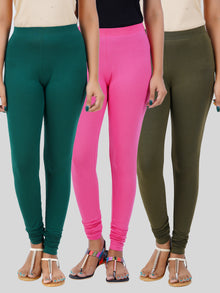  Churidar Leggings 3 PCs Combo Pack BLG