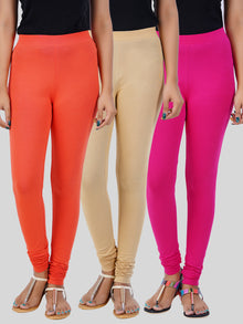  Churidar Leggings 3 PCs Combo Pack CSP