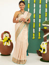 Semi Silk All Over Designed Sandal Saree with Zari Border SS20