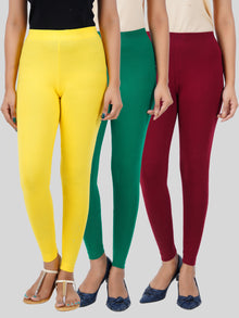  Ankle Fit Leggings 3 PCs Combo Pack YGM