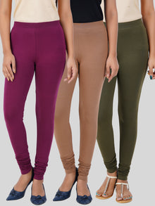  Churidar Leggings 3 PCs Combo Pack GKJ