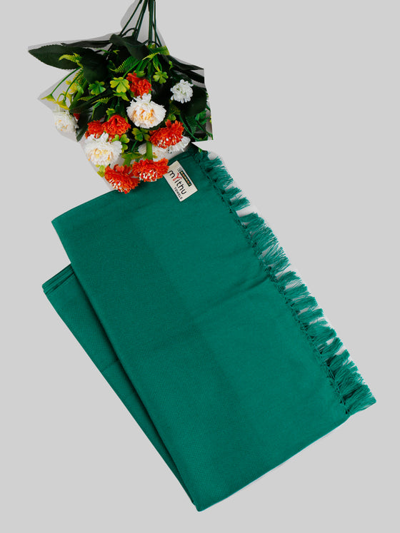 Softest Cotton Plain Bath Towel Kisan Green