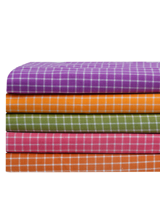 Hero Checks Towel Colour (2 PCs Pack)