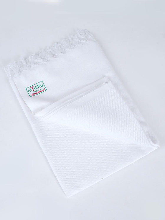 Cool Touch Cotton White Bath Towel (2 PCs Pack)