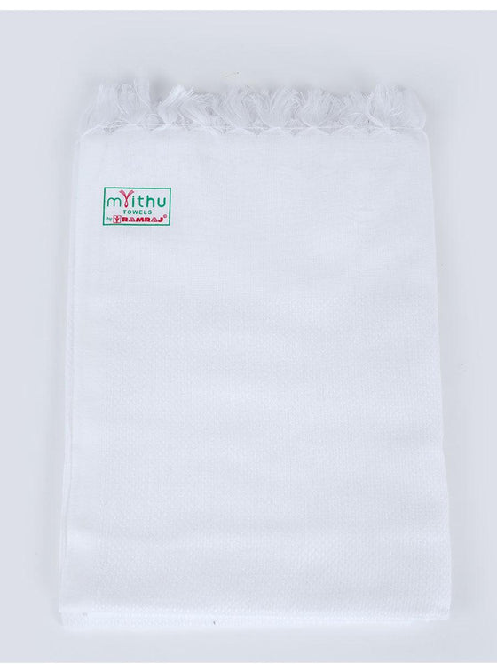 Cool Touch Cotton White Bath Towel (2 PCs Pack)