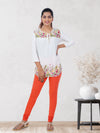 Churidar Fit Spandex Stretchable Leggings Coral