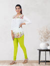 Churidar Fit Spandex Stretchable Leggings Bright Green