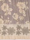 Semi Tussar Woven Embroidery Saree Grey with Sandal STWE12